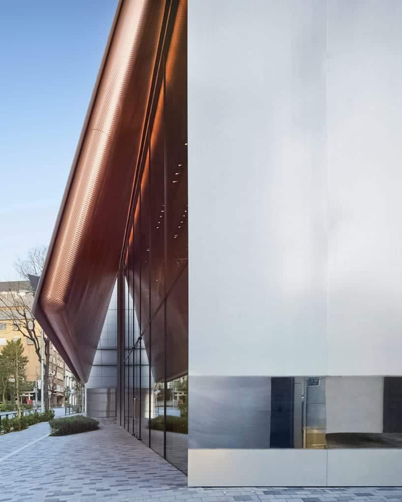 copper-prada-tokyo-herzog MIU MIU STORE IN TOKYO IN CUSTOM EMBOSSED COPPER (DETAIL PICTURED TOP)