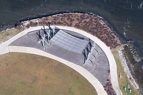 Noisette metal panel system at Point Pavilion in North Charleston, SC's Riverfront Park.