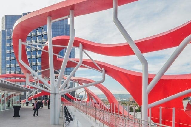 CUSTOM ZEPPS CANOPY SYSTEM FOR PETERSEN MUSEUM.