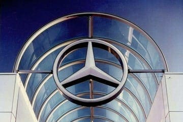 Custom signage for Mercedes Benz.