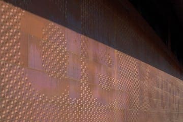 Subtle relief signage for the de Young Museum