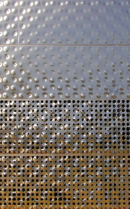 de Young Museum, bumped and perforated