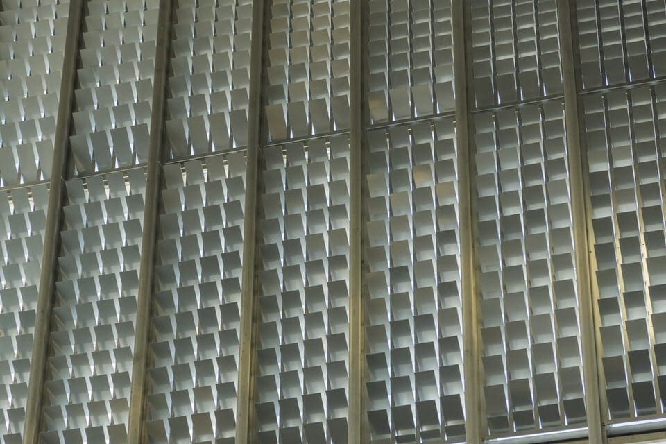 RECTANGULAR LOUVERED PERFORATIONS PROVIDE ENHANCED LIGHT CONTROL