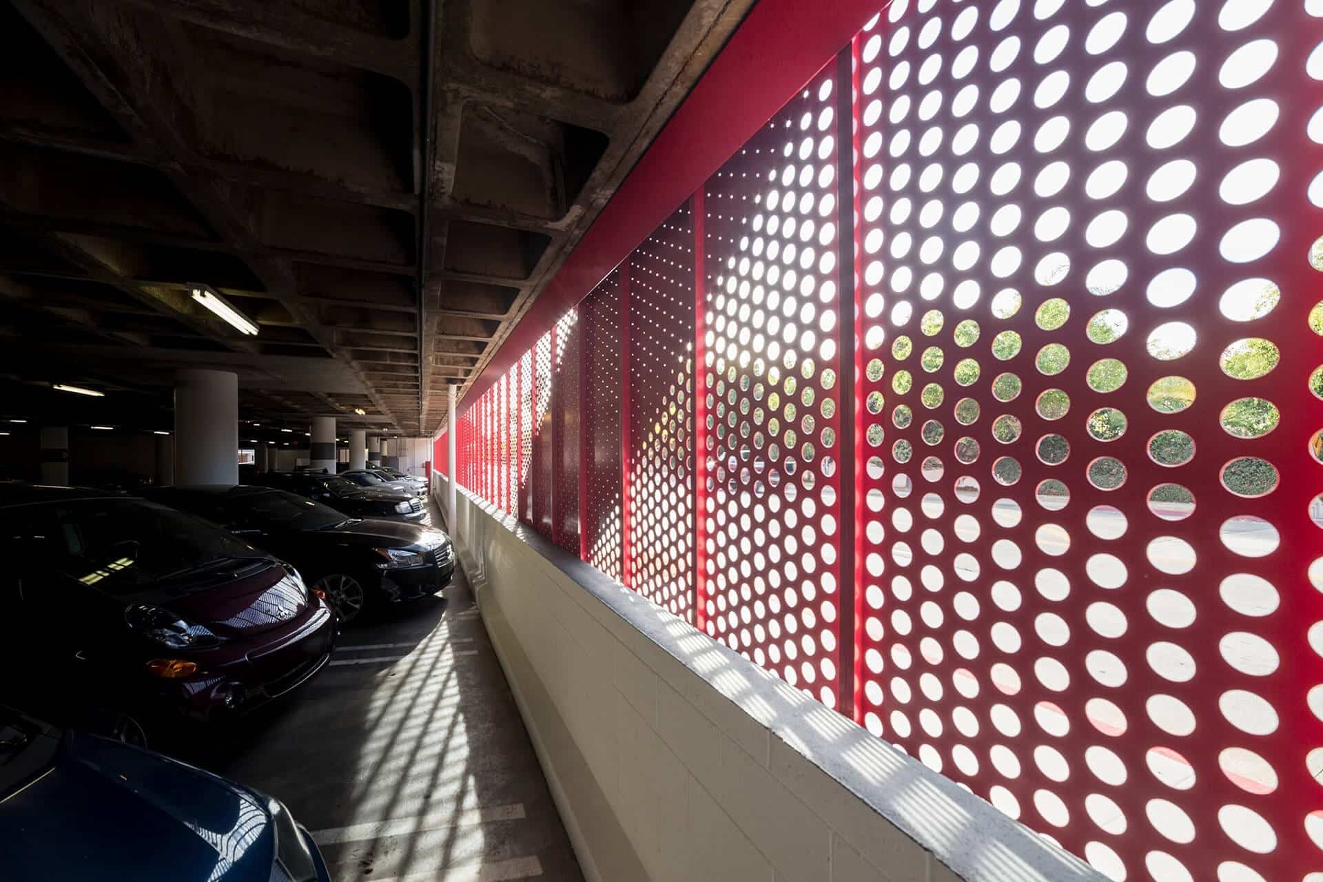 Parking Structure Screenwall at the Petersen Automotive Museum in Los Angeles, California.