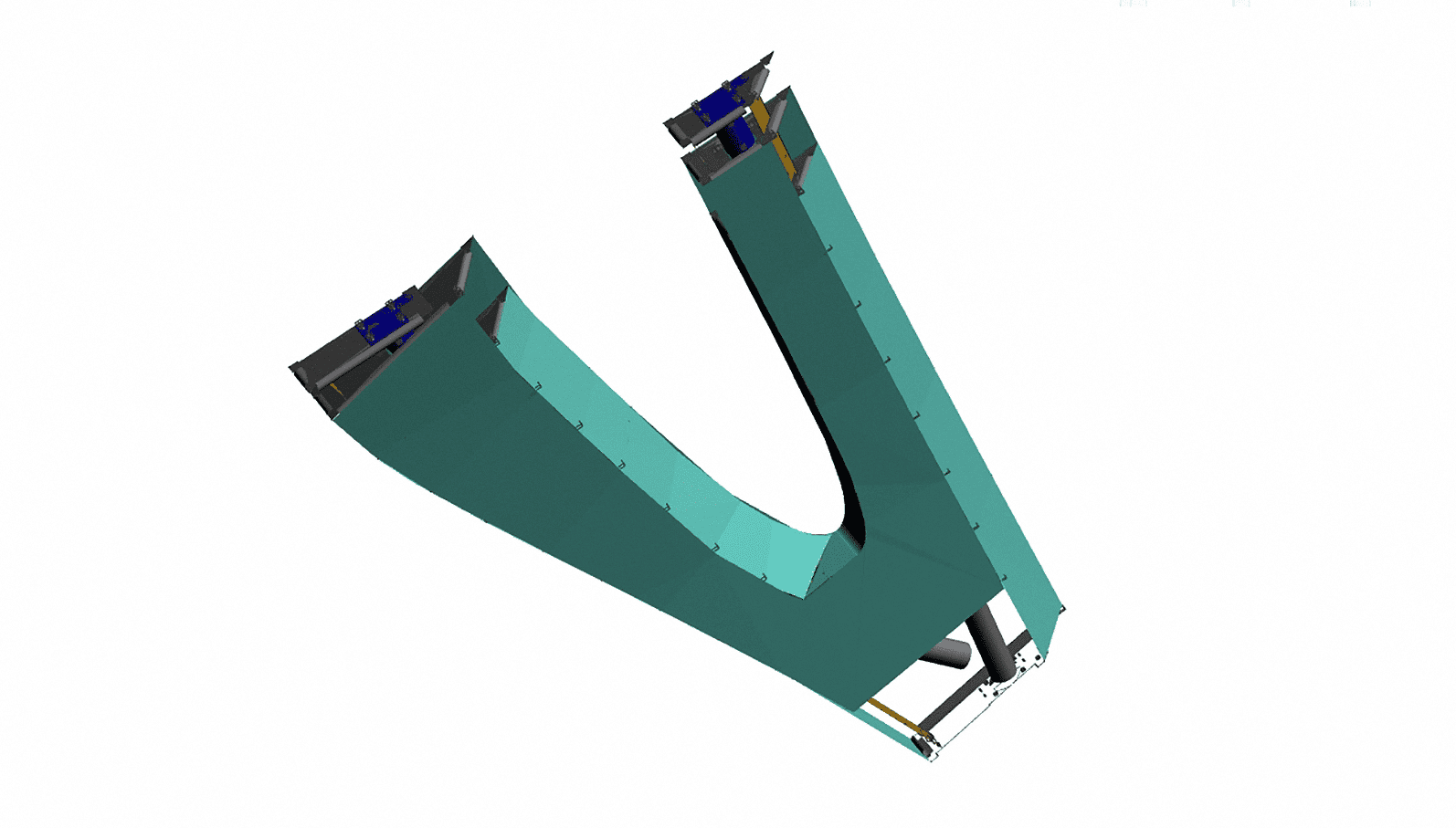 3D Model of a single ZEPPS Assembly for the Petersen Automotive Museum.