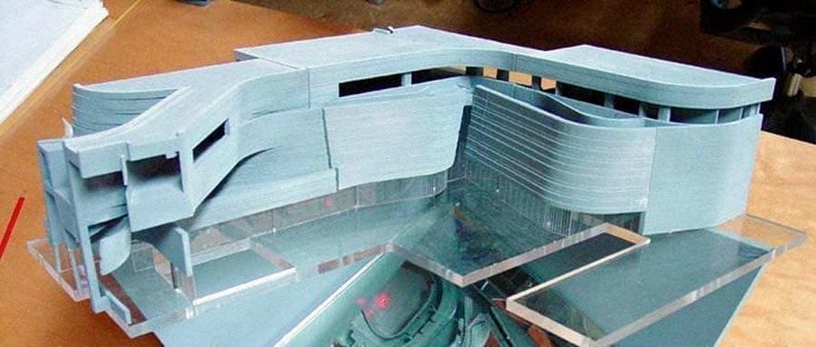 Model of the Wayne L. Morse United States Courthouse.