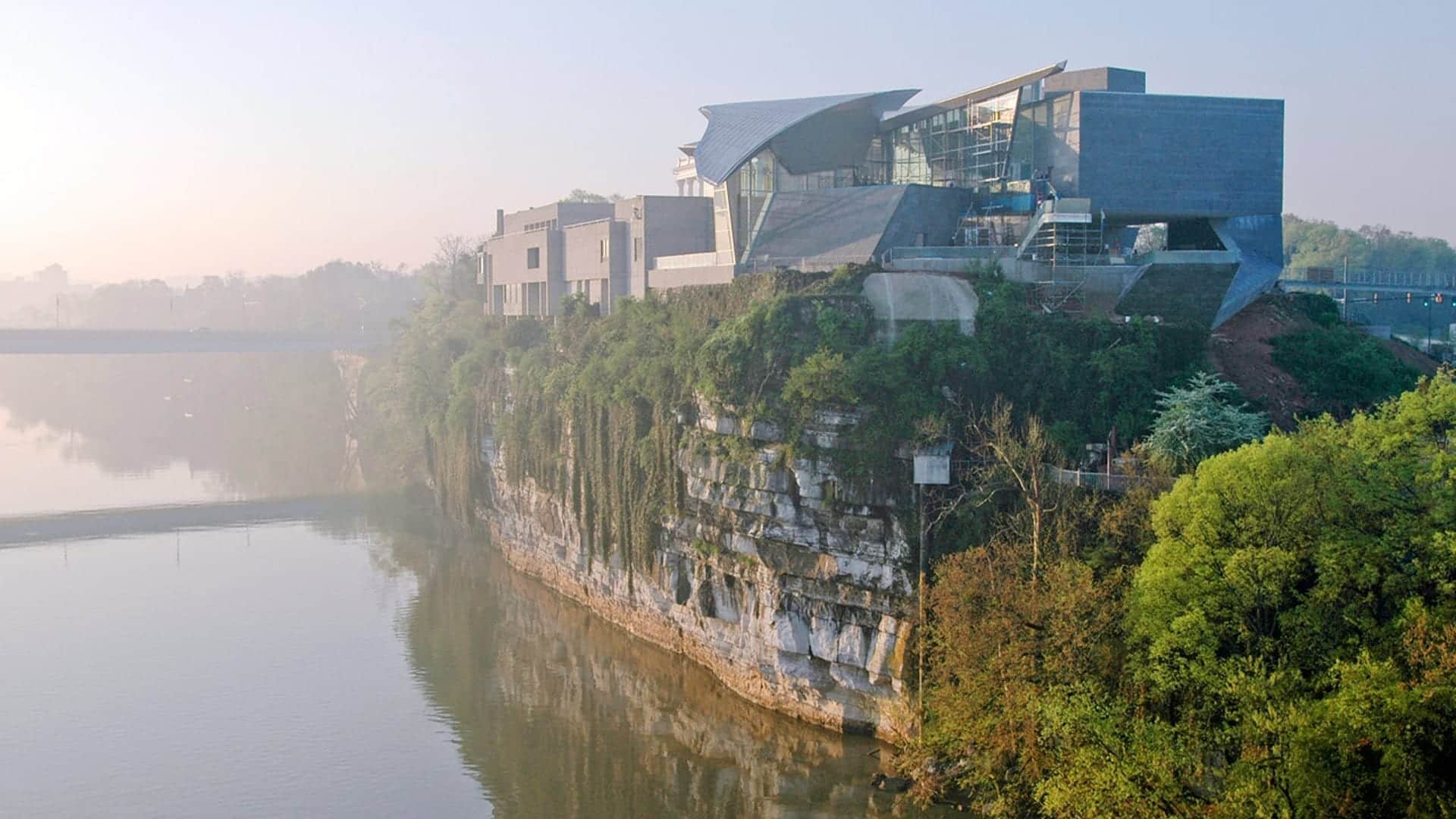 Custom Zinc Patina on Hunter Museum featured in Architectural Record