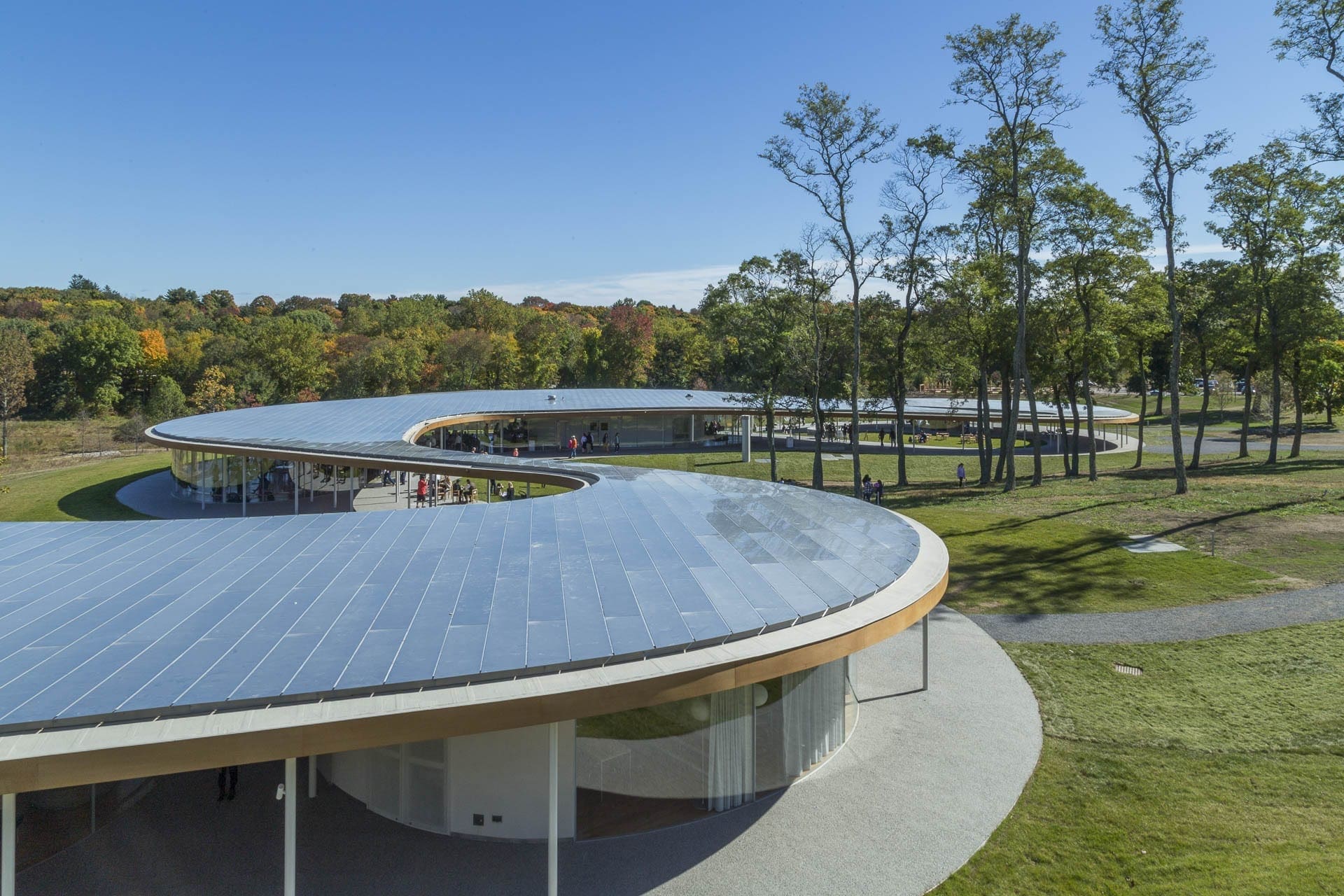The River at Grace Farms, exterior anodized aluminum.