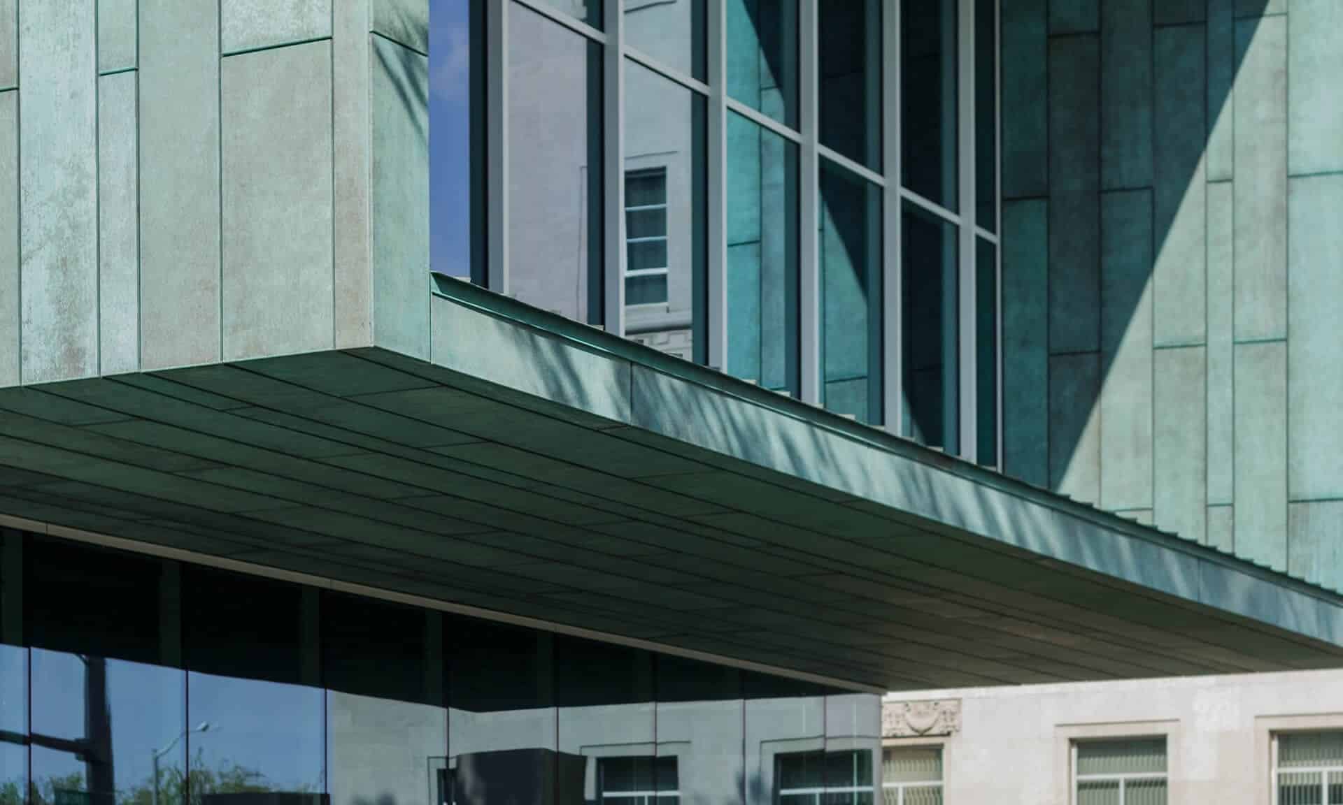 Columbus Museum of Art, detail of the custom metalwork.
