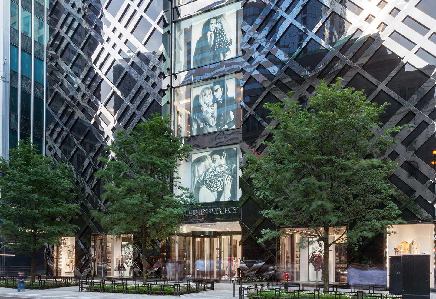 Burberry Chicago flagship store on Michigan Avenue.