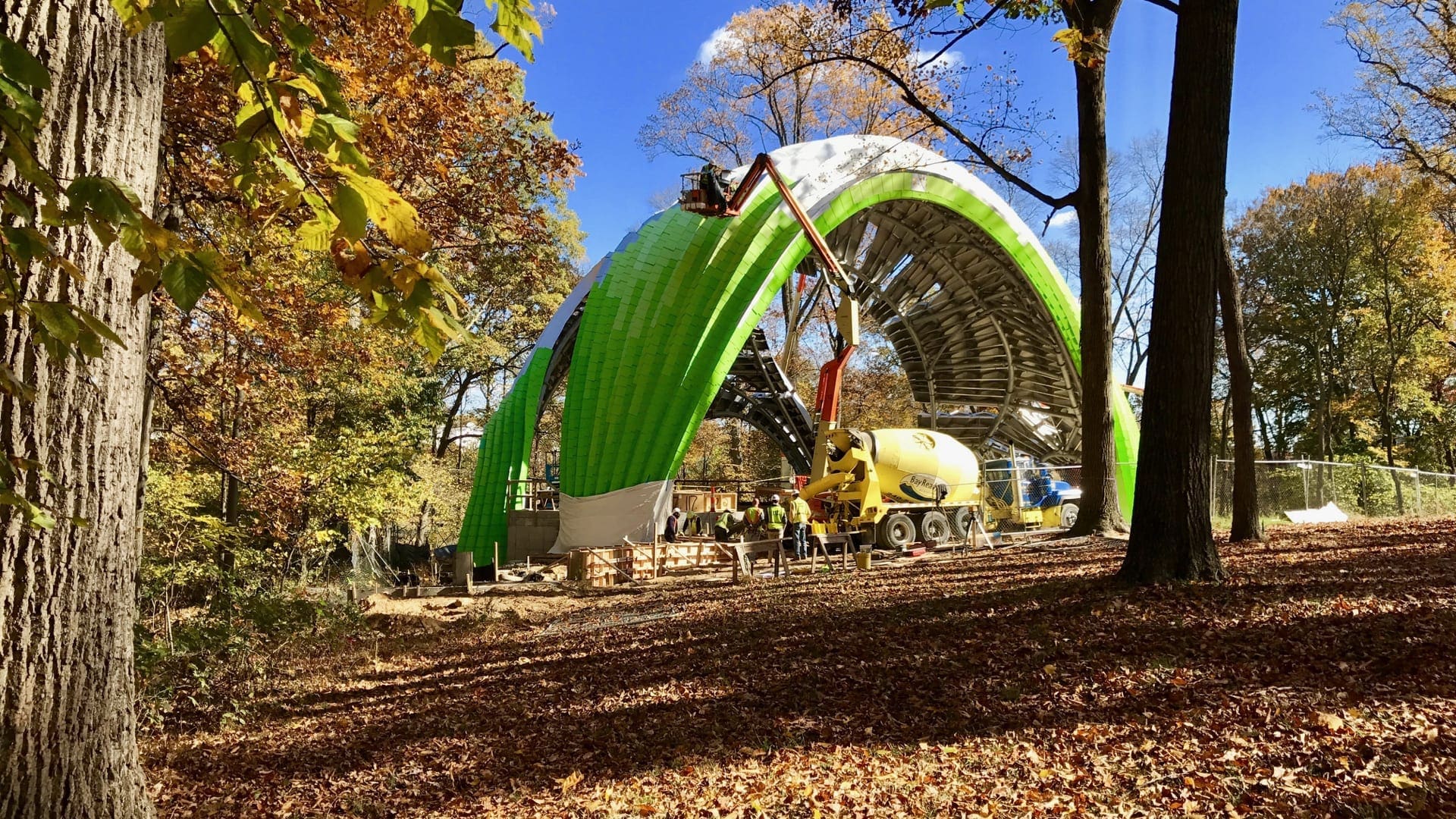 The Chrysalis nearing completion in Columbia, Maryland.