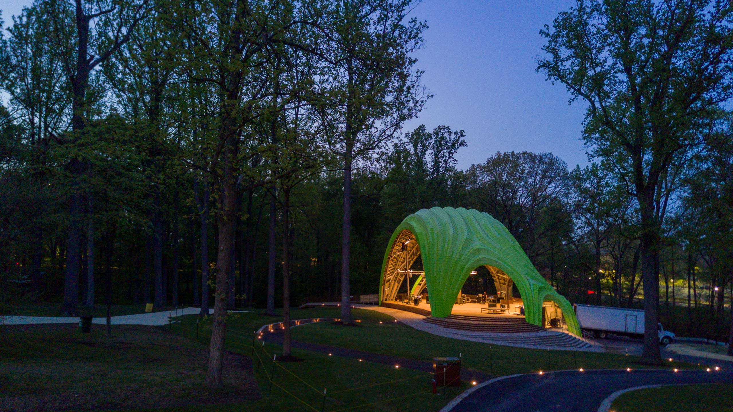 The Chrysalis at Merriweather Park in Symphony Woods.
