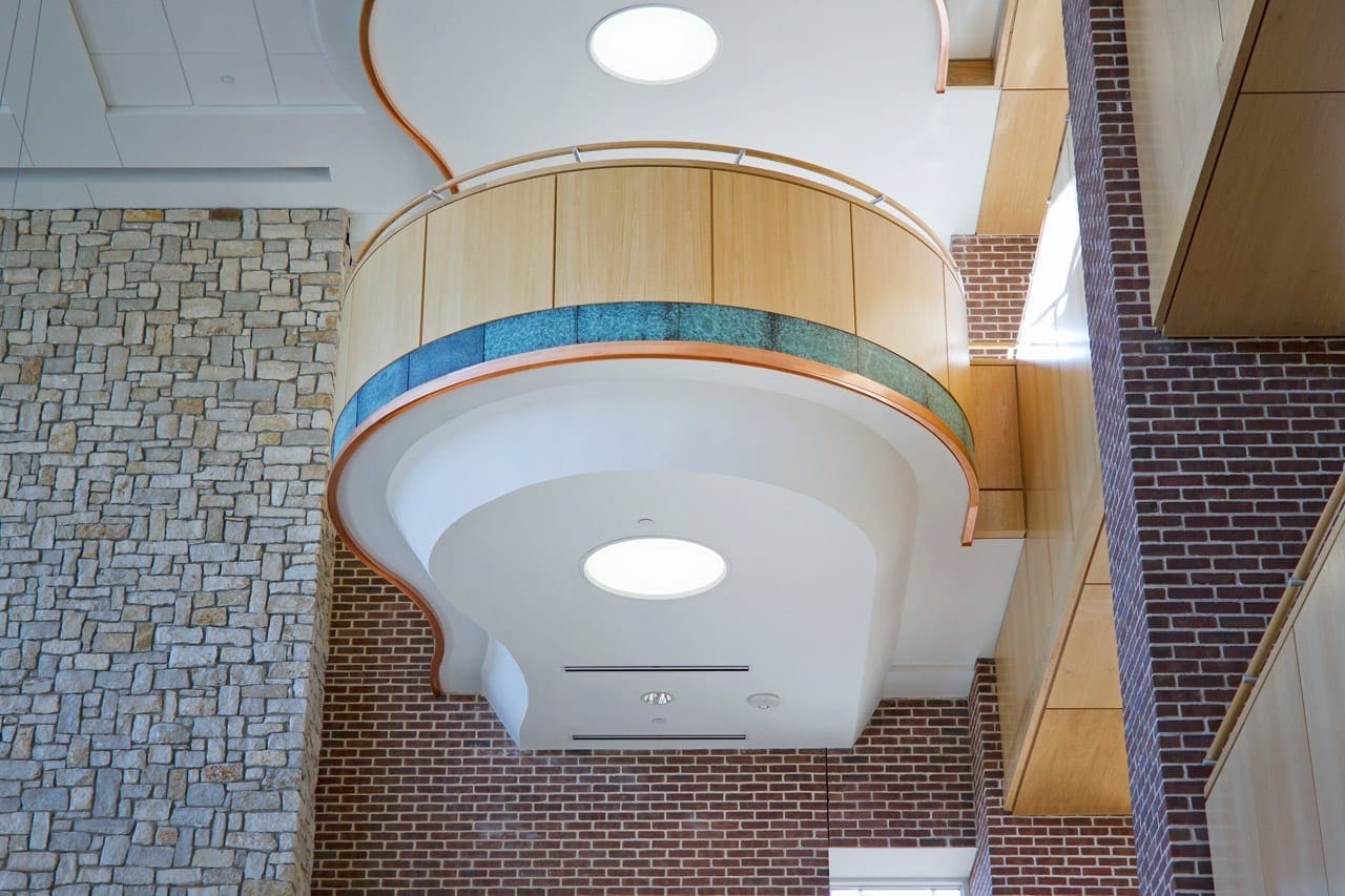 SMU Collins Center balconies in the main atrium.