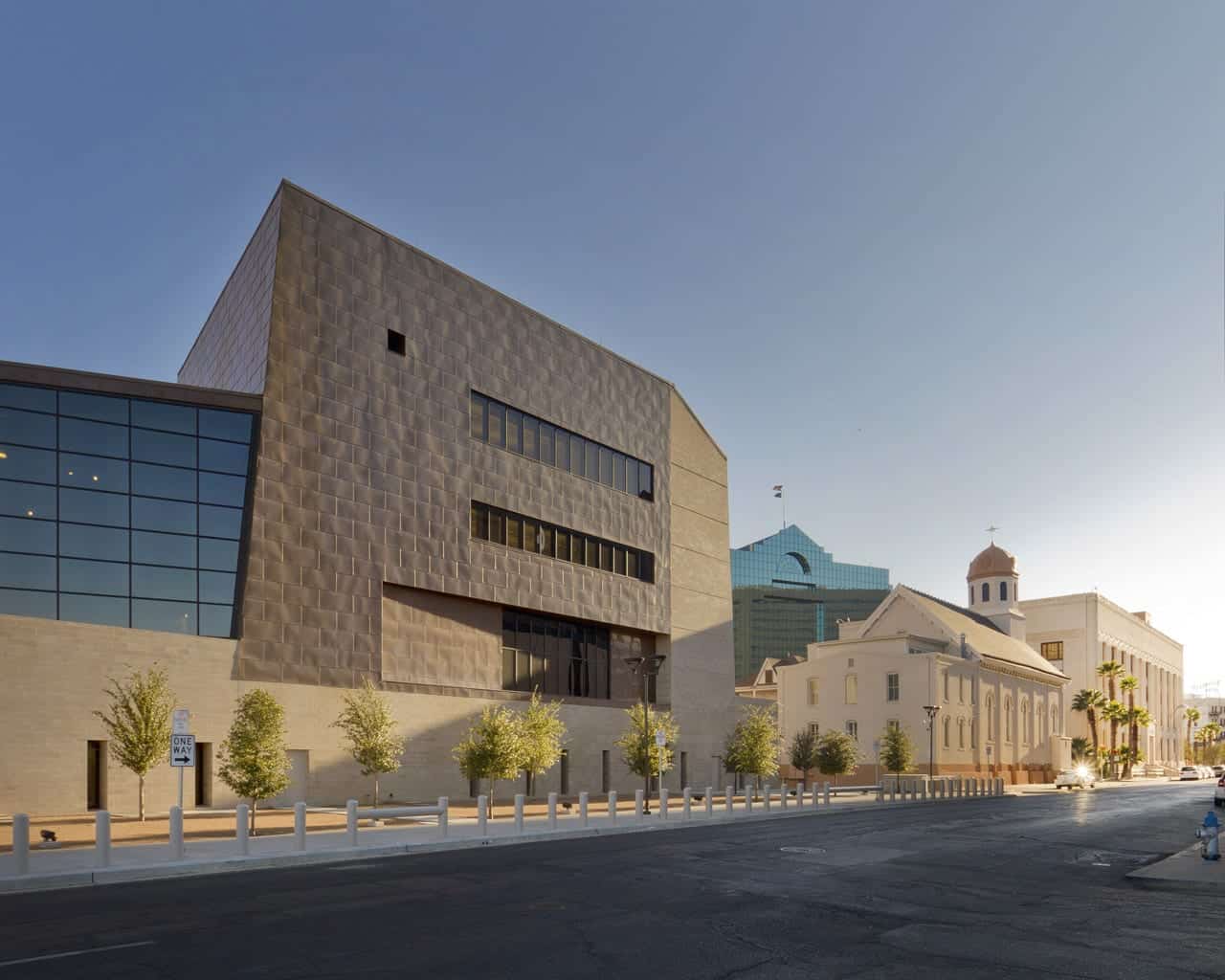 North elevation of the El Paso Federal Courthouse.