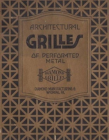 Advertisement for architectural grilles. c. 1920.