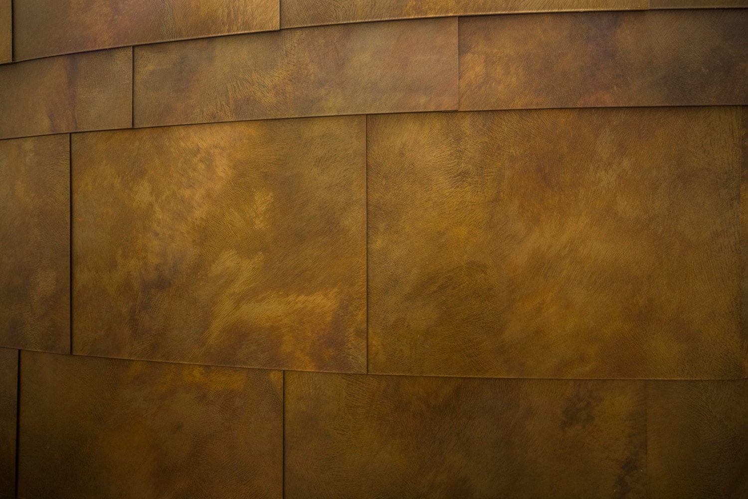 Interior copper panels for the Mitsitam Café in the Smithsonian.