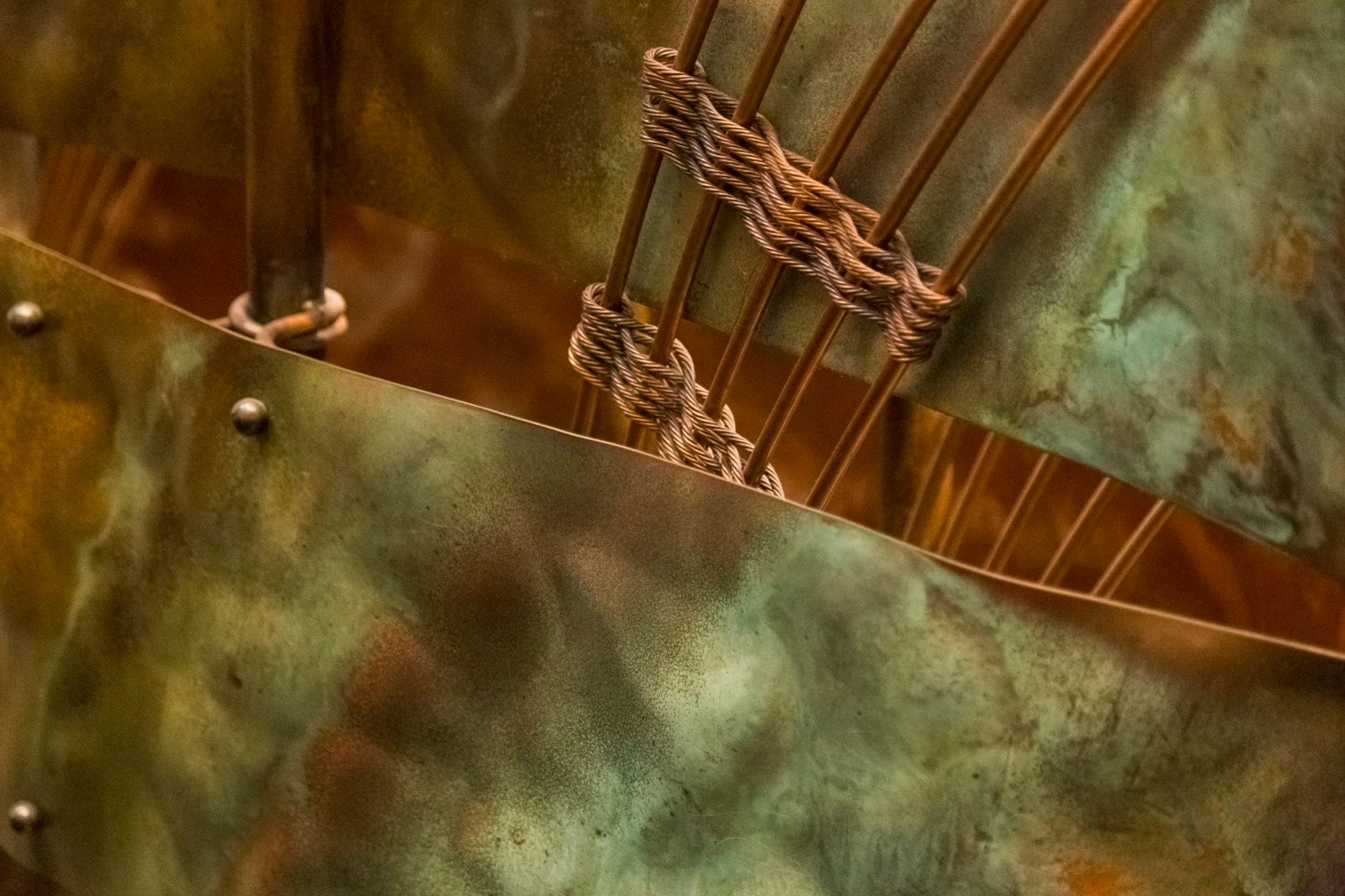 Copper screenwall for the National Museum for the American Indian in Washington D.C.