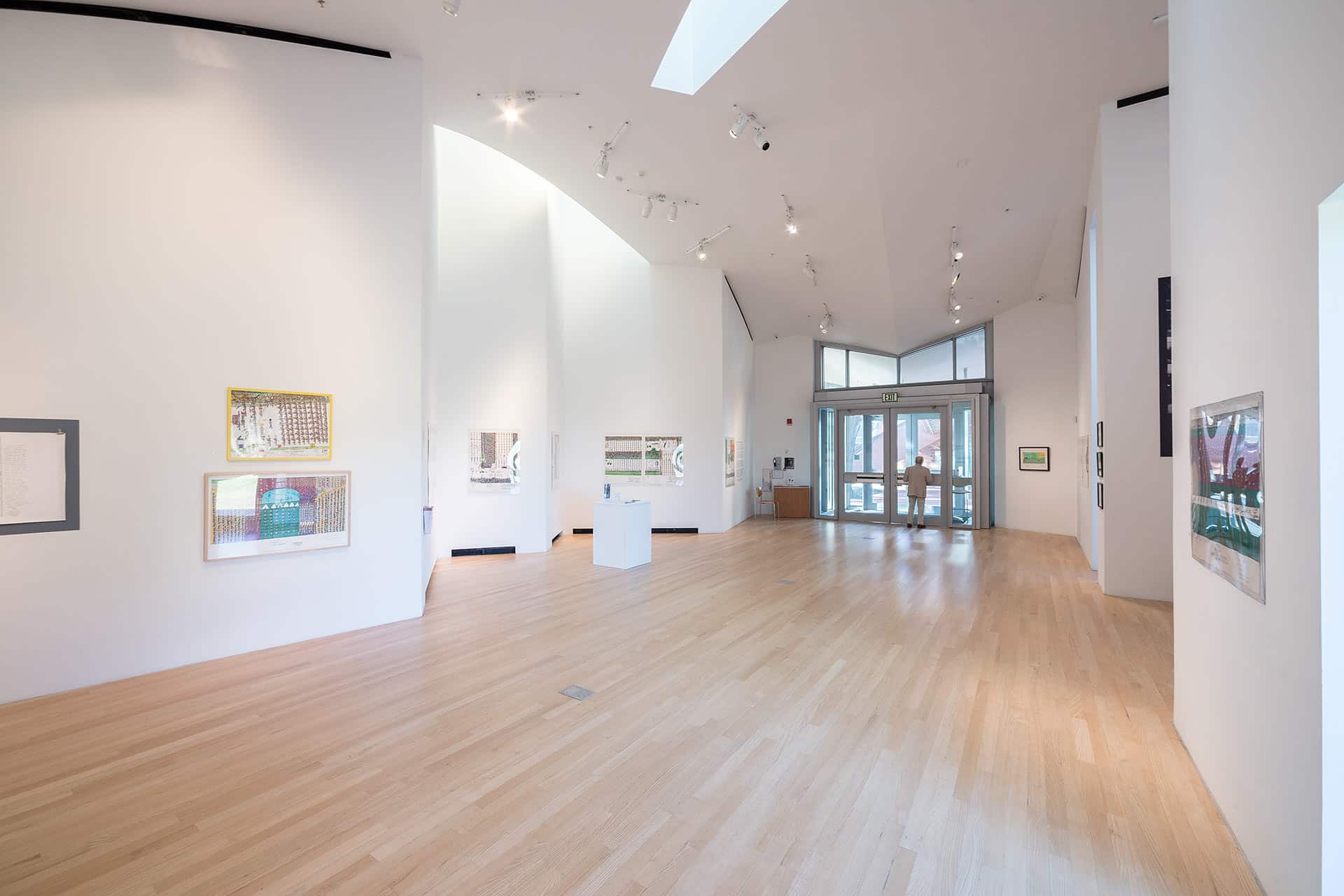 Ohr O'Keefe Museum gallery interior designed by Frank Gehry Partners with Eley Guild Hardy Architects.