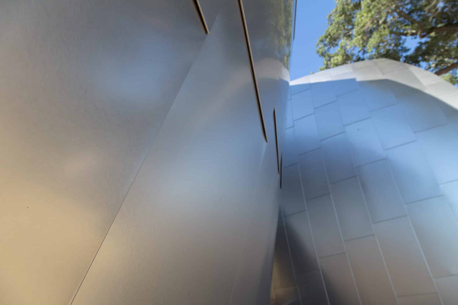 Ohr O'Keefe Museum Pods detail, designed by Frank Gehry Partners.