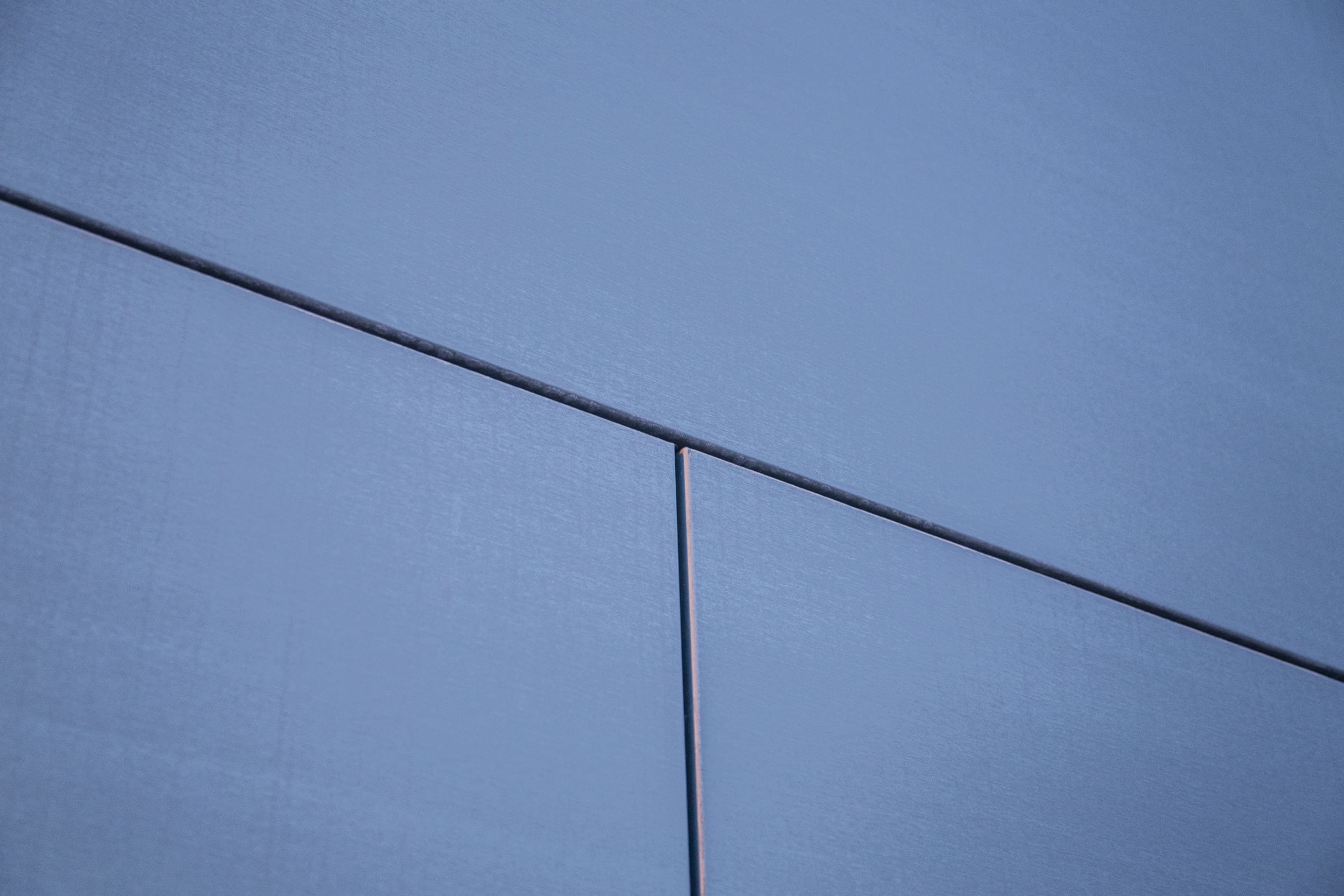 Zinc wall panel detail