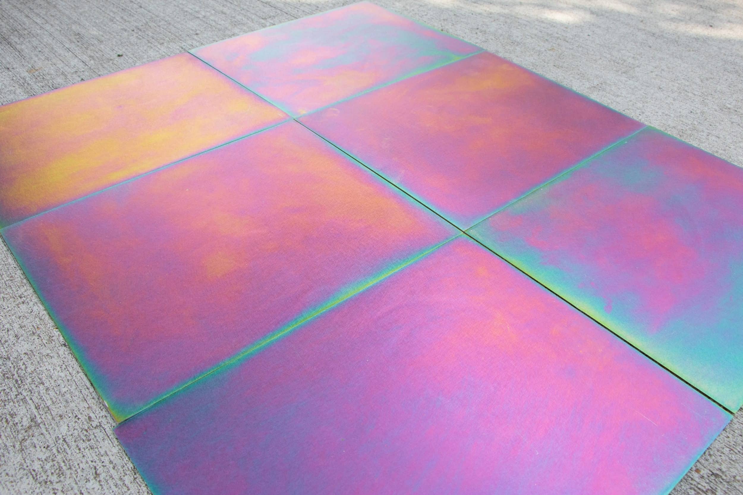 ZINC 0230 PANELS IN DAPPLED SHADE.