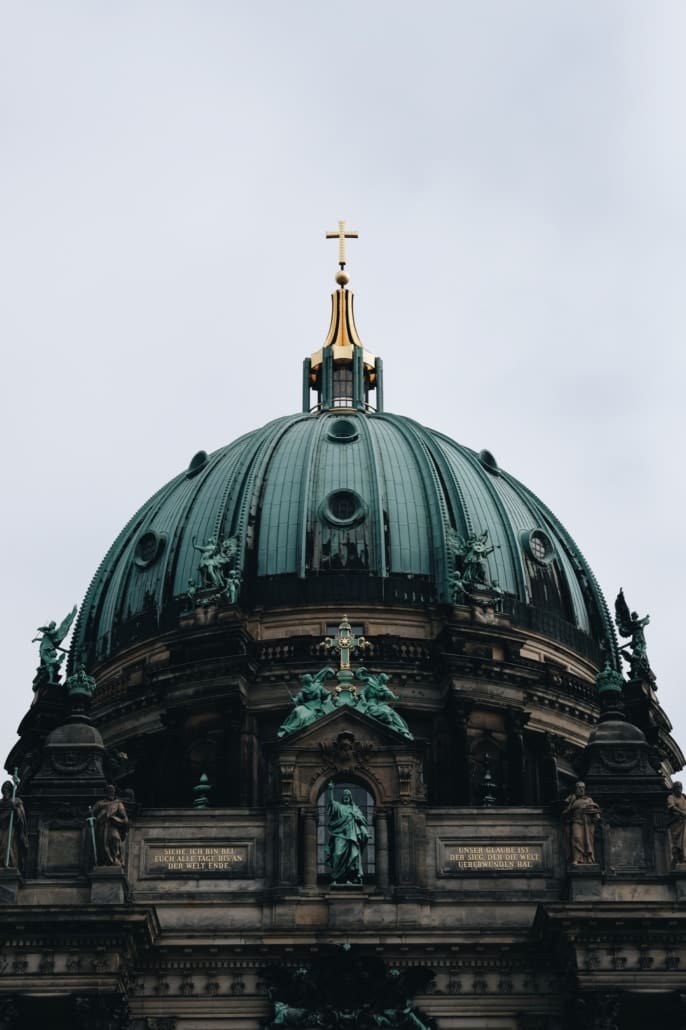 Metal has been used in architectural applications for centuries, as seen in the copper dome of The Berlin Cathedral.