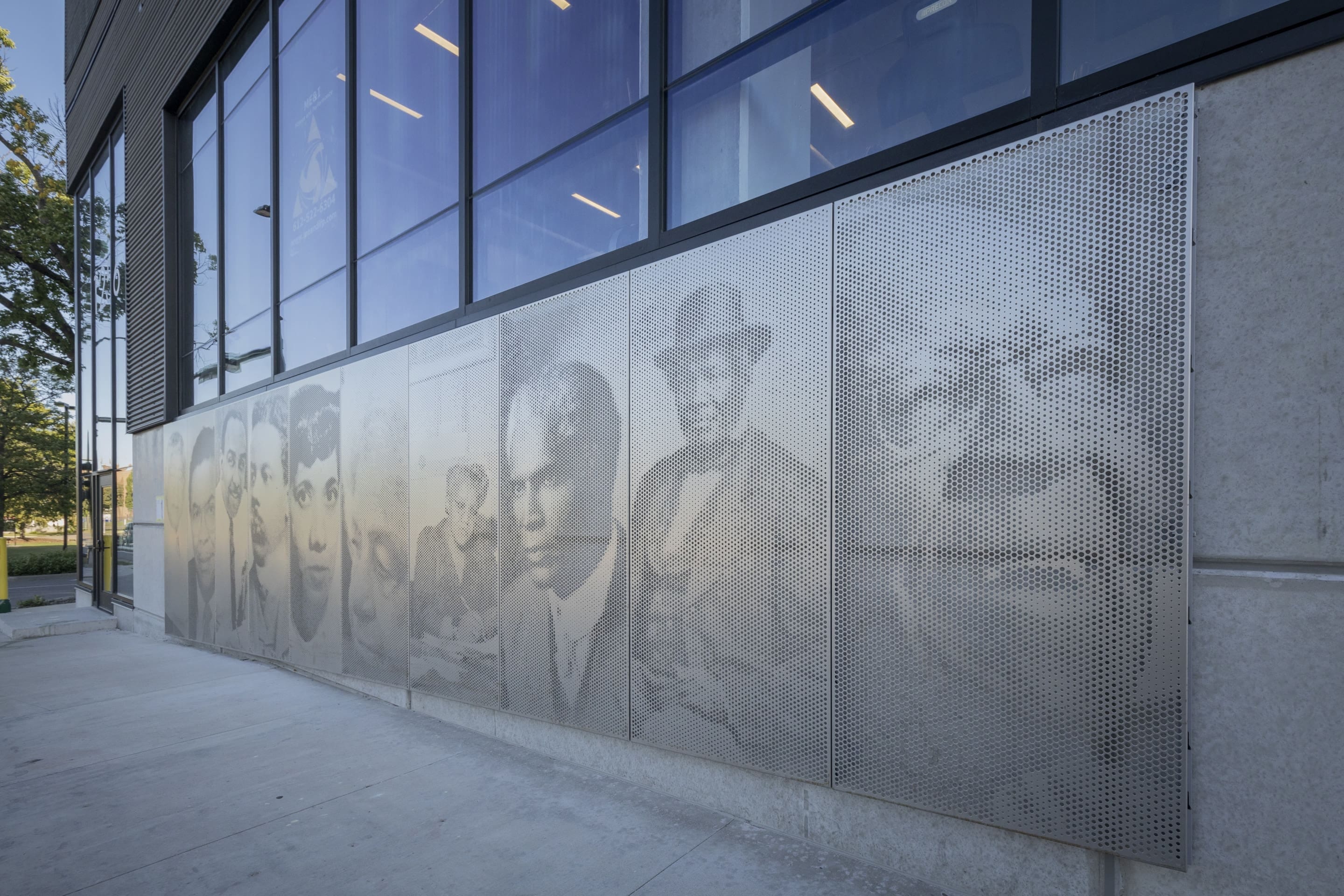 ImageWall mural depicting historic local civil rights figures on 1256 N Plymouth Ave in Minneapolis.