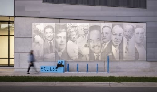 ImageWall mural featuring historic local civil rights figures at 1256 N Penn Ave in Minneapolis.