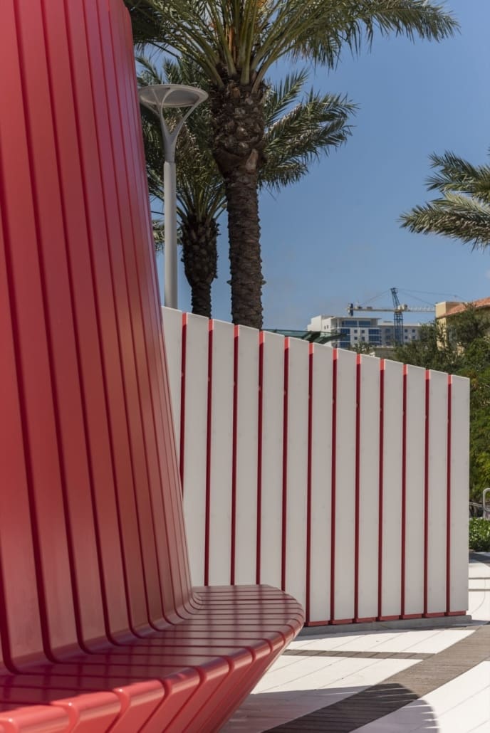 Painted aluminum offers bright, bold colors to make spaces feel fun and alive.