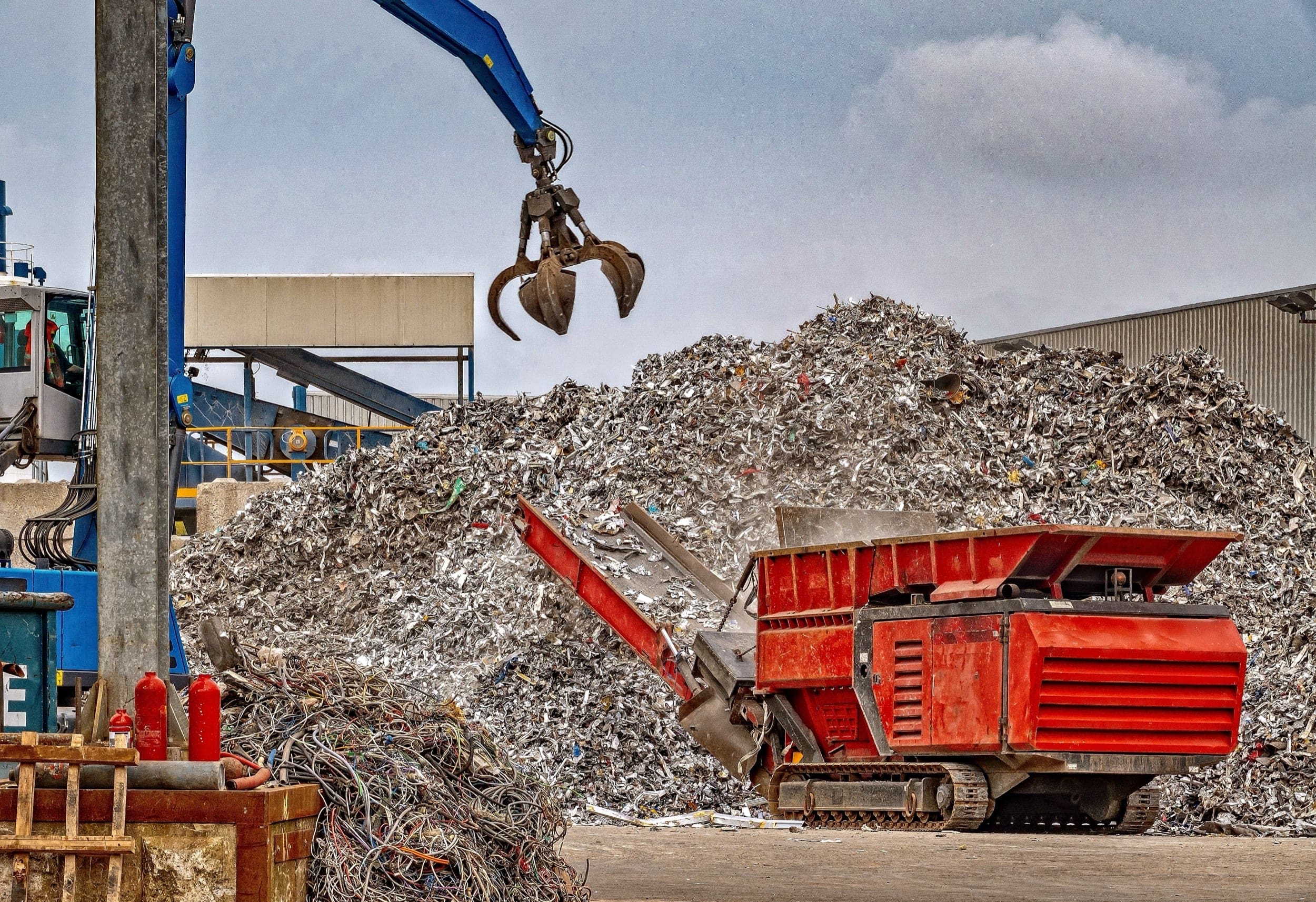A robust scrapping and recycling industry distinguishes metals from other building materials.