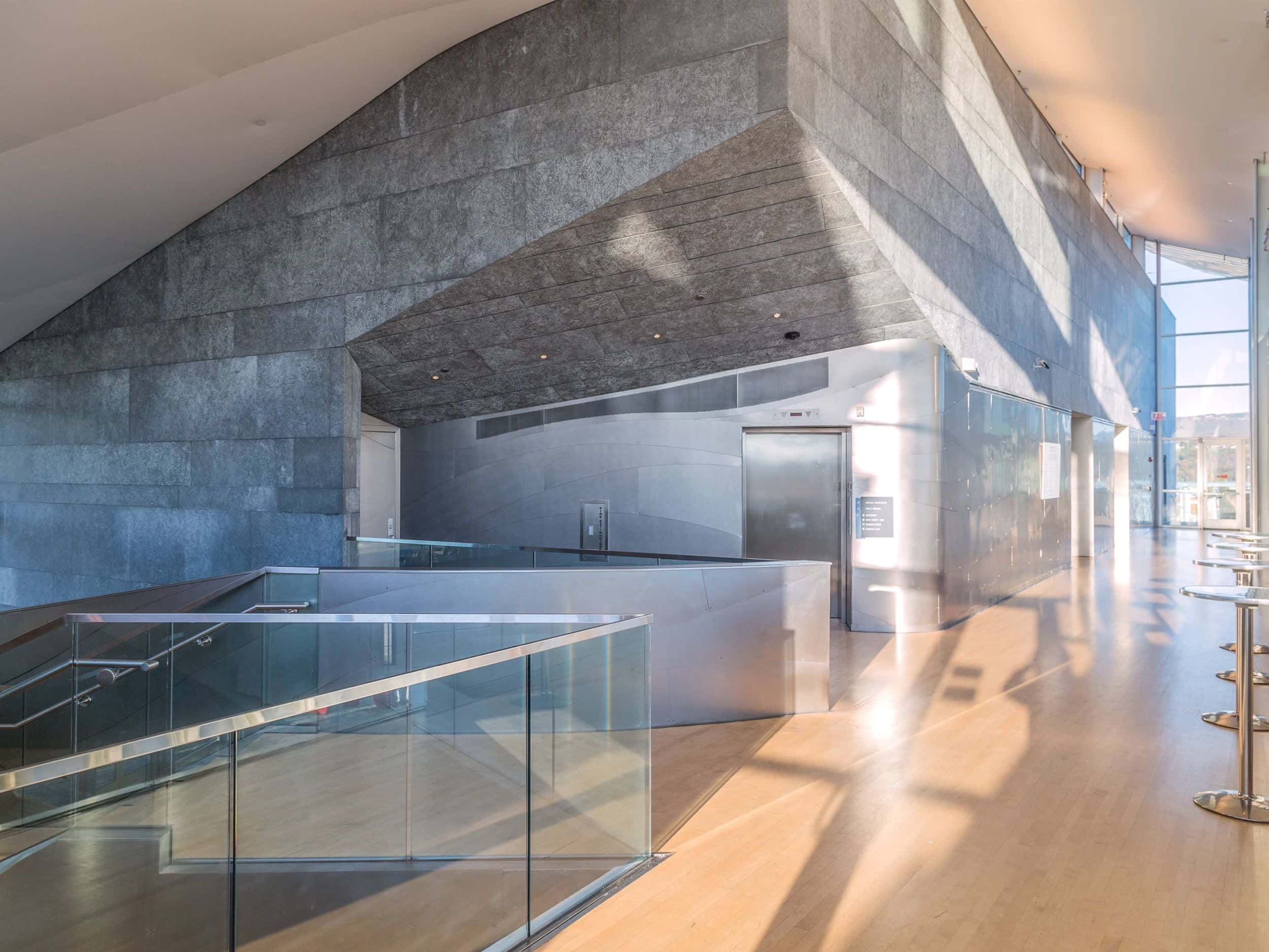 The Hunter Museum features Zahner's preweathered Hunter Zinc™.