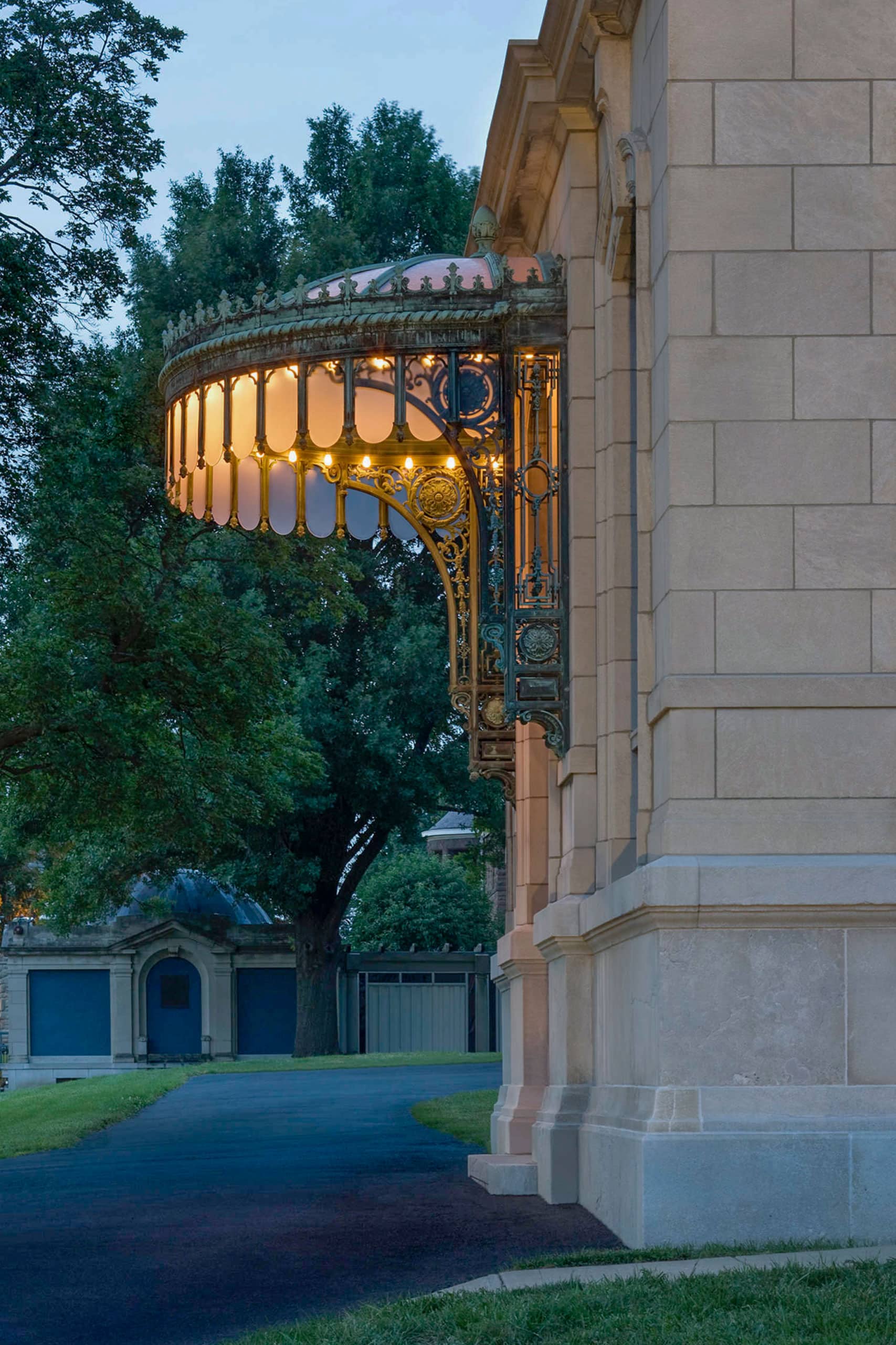 1003-corinthian-hall-design-2 CORINTHIAN HALL CANOPY AT THE KANSAS CITY MUSEUM.