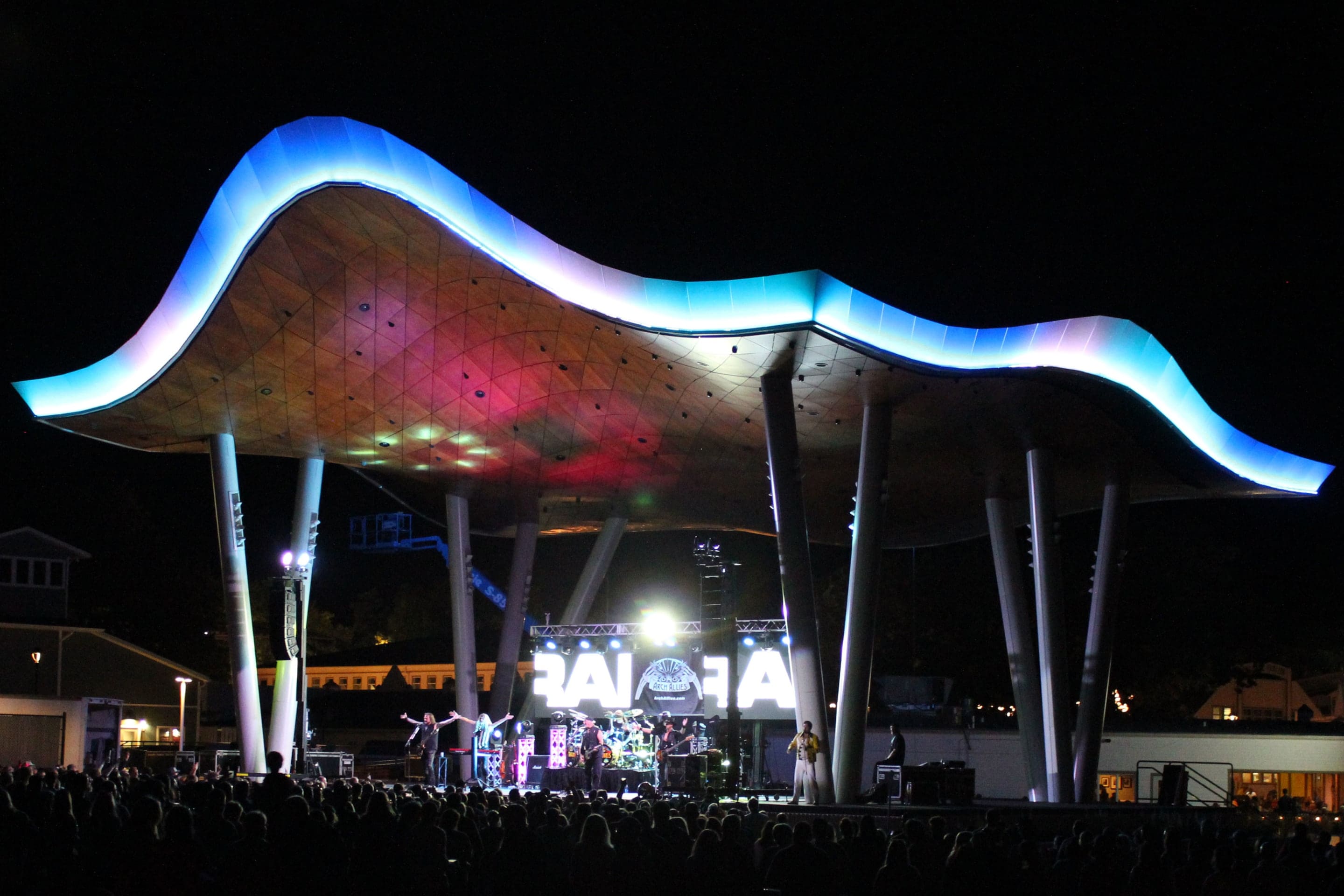 The Preservation Plaza Stage offers a one-of-a-kind concert setting.