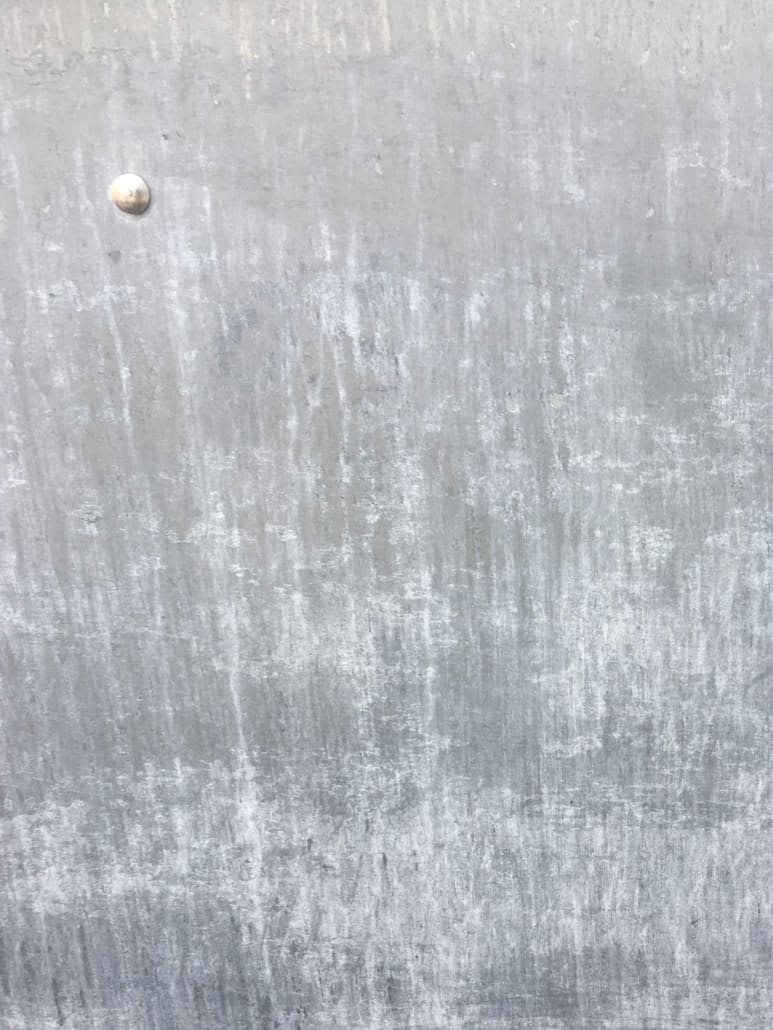 spencer-art-museum-zinc-planter Detail of zinc plate planter.