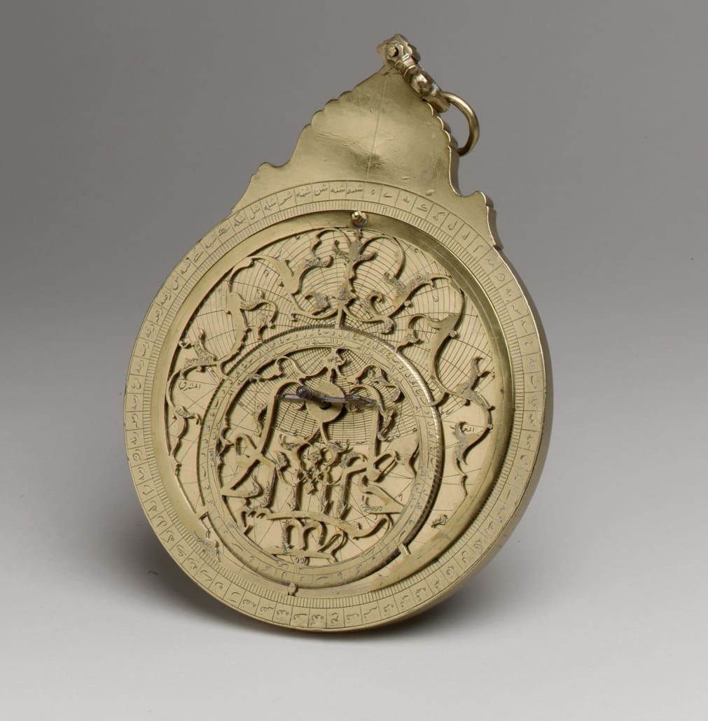 Islamic Golden Age brass astrolabe.
