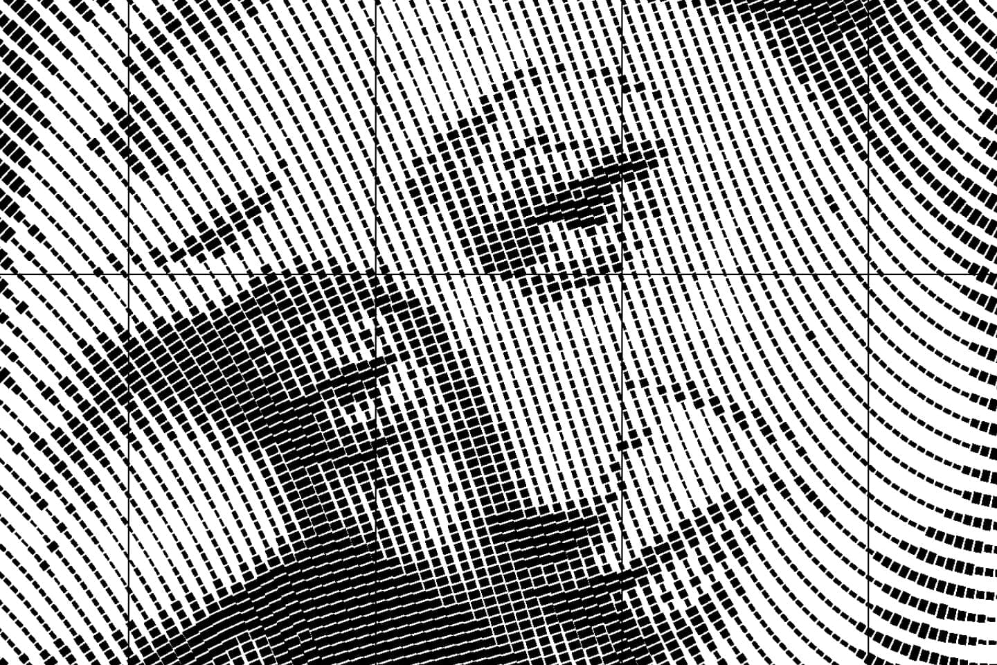 ImageLines rendering of Zaha Hadid portrait.