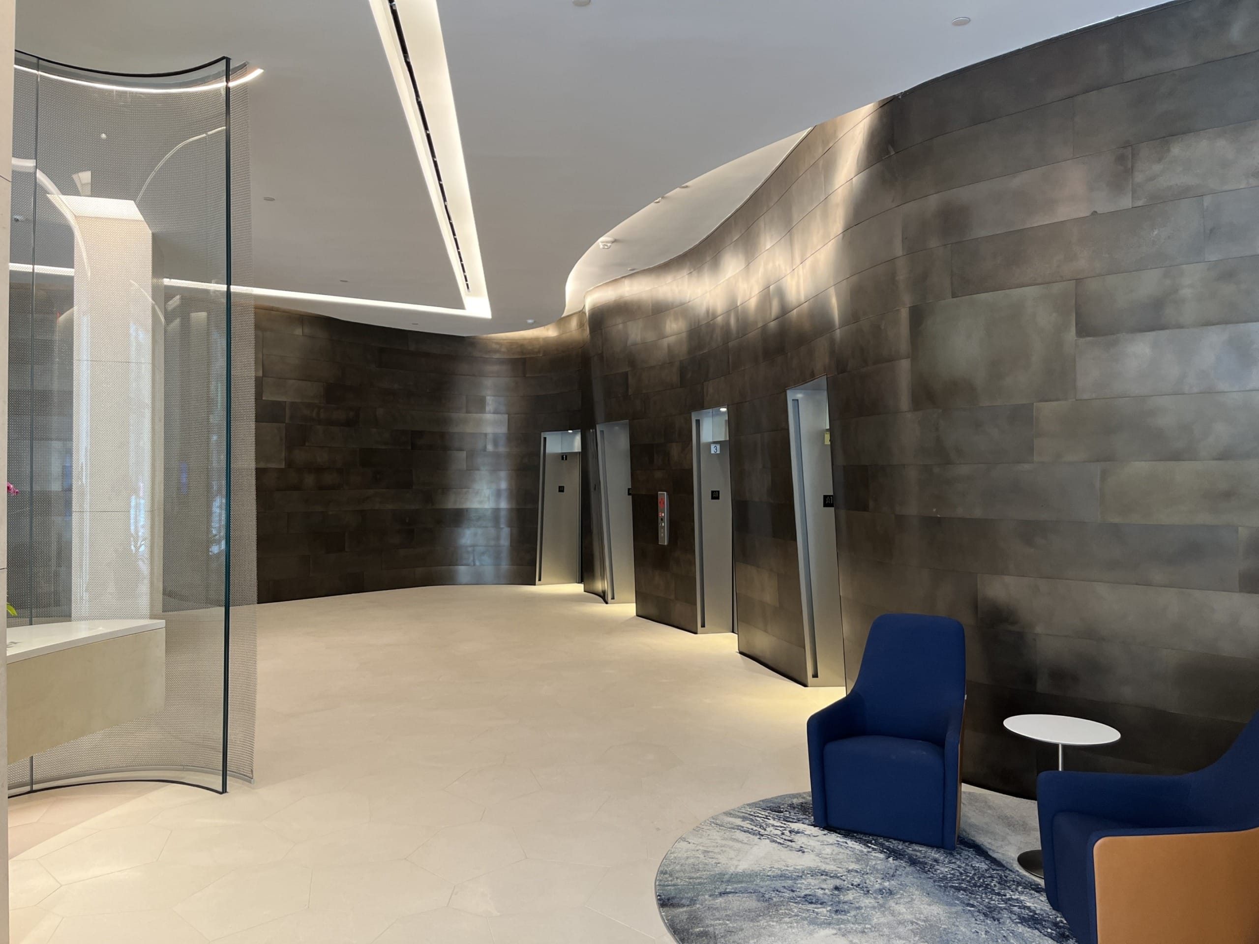 A CUSTOM ZINC PATINA WAS DEVELOPED BY ZAHNER FOR THE LOBBY OF THE HISTORIC MILLS BUILDING IN WASHINGTON, D.C.