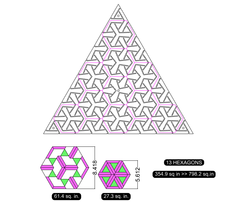 Auxetics base geometry: a standard grid that can be transformed into unique instances.