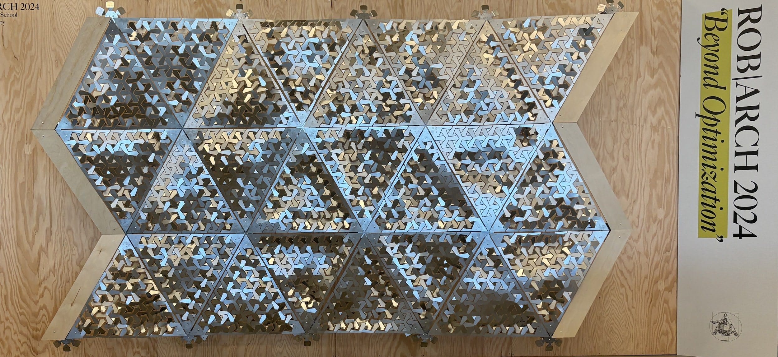 The complete installation.