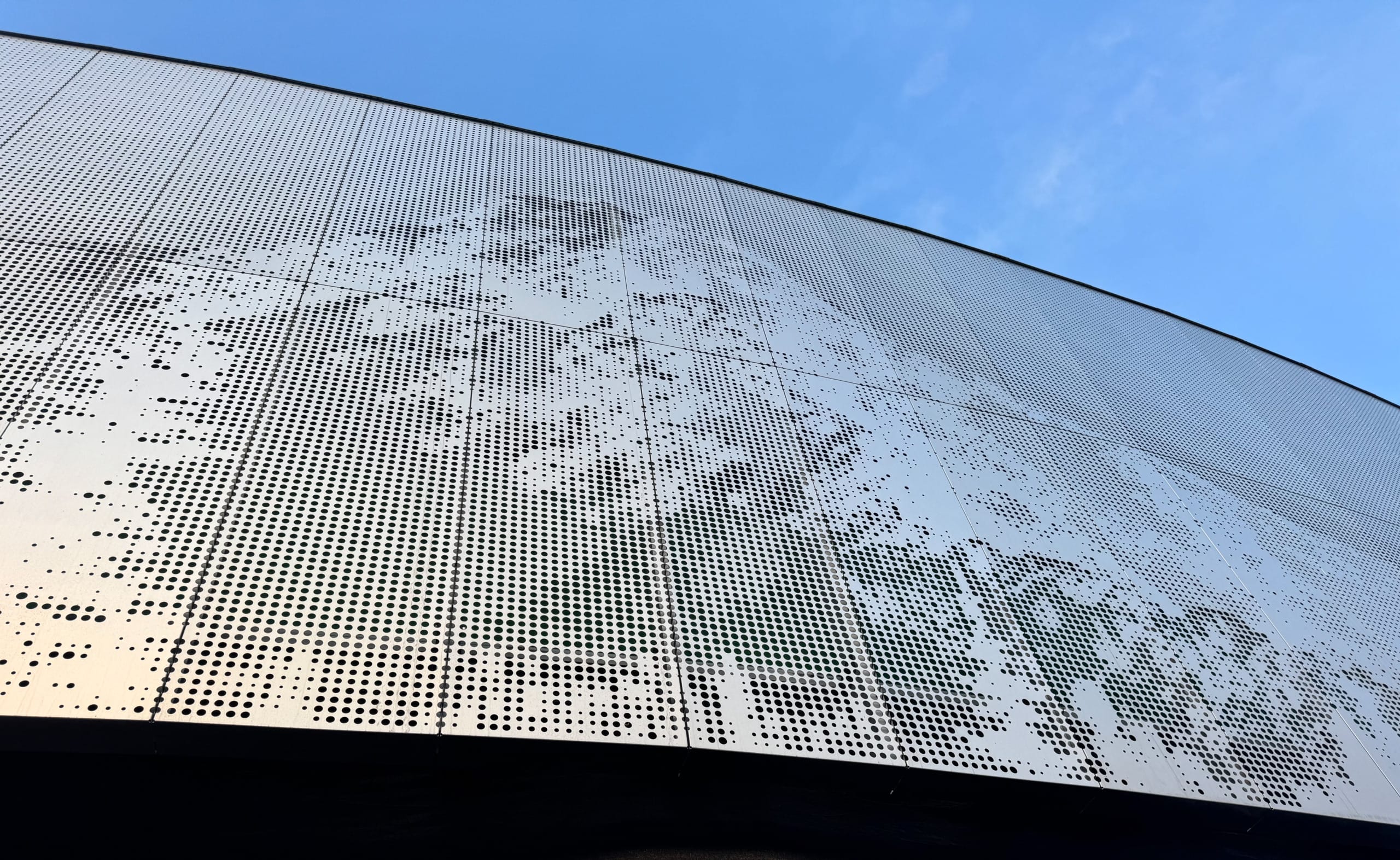 Detail of the façade of The Ballpark at America First Square. Detail of the façade of The Ballpark at America First Square.