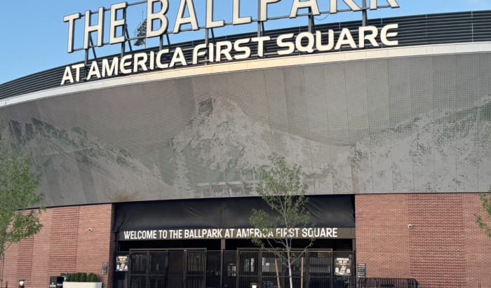 The Ballpark at America First Square, the new home of the Triple-A Salt Lake Bees.