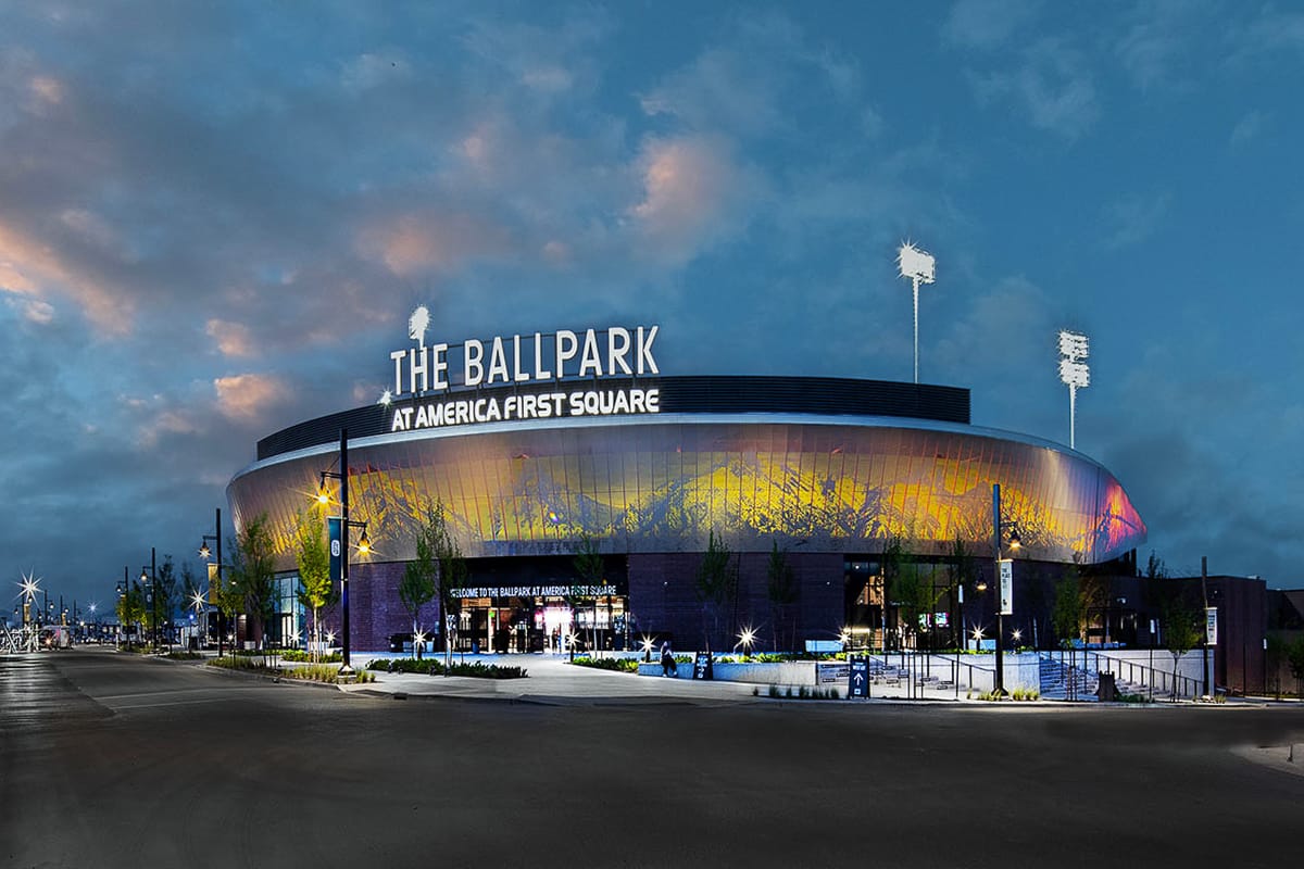 The Ballpark at America First Square in South Jordan, Utah. The Ballpark at America First Square in South Jordan, Utah.